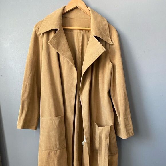 Jackets & Blazers - Camel  Open Front Trench Coat
